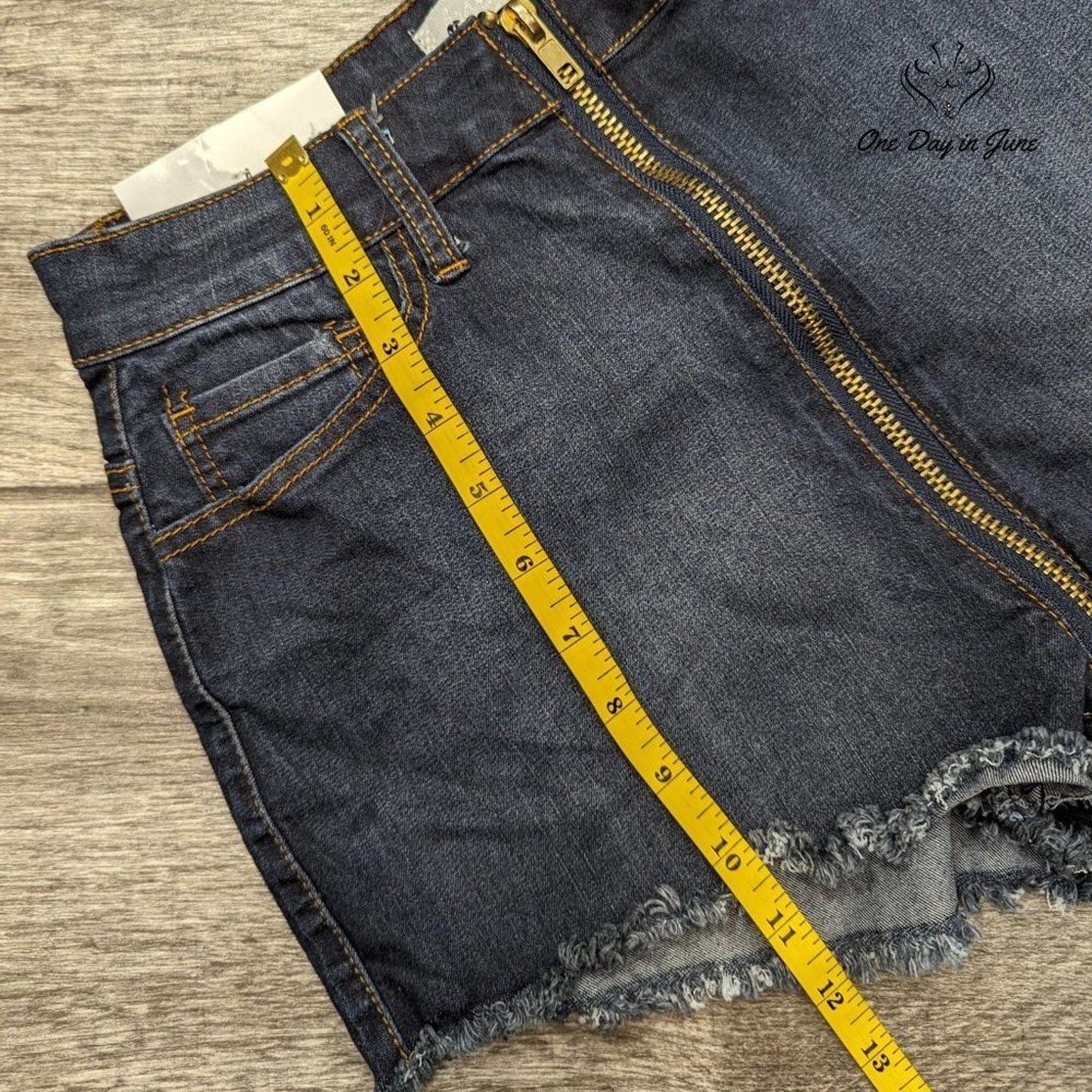 Crave Fame Juniors High Rise Denim Shorts Size 9