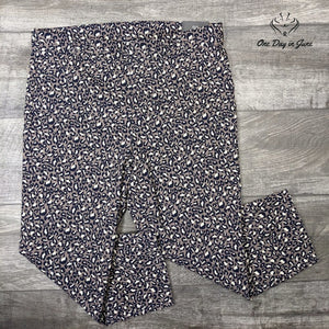 Rafaella Comfort Capri Leopard Print Pants Size 16