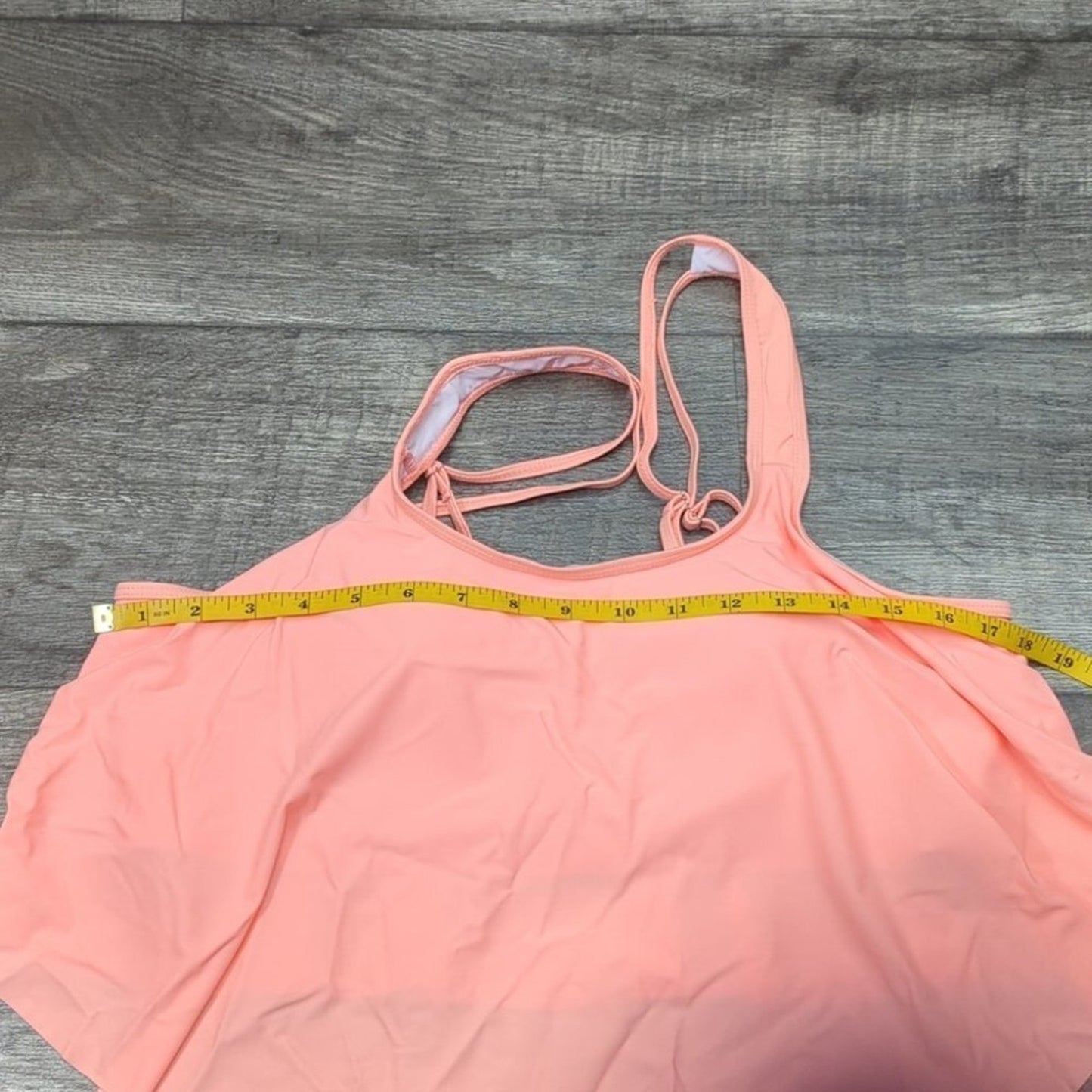 Souqfone Ruffled Flounce High Waist Bikini Swimsuit Size XL