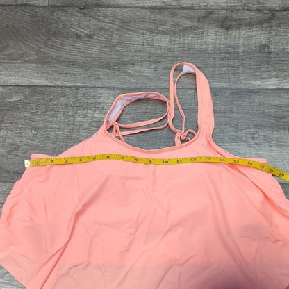 Souqfone Ruffled Flounce High Waist Bikini Swimsuit Size XL