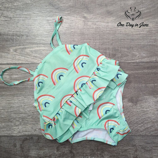 Ravmix Baby Girl Rainbow One Piece Swimsuit Size 2T