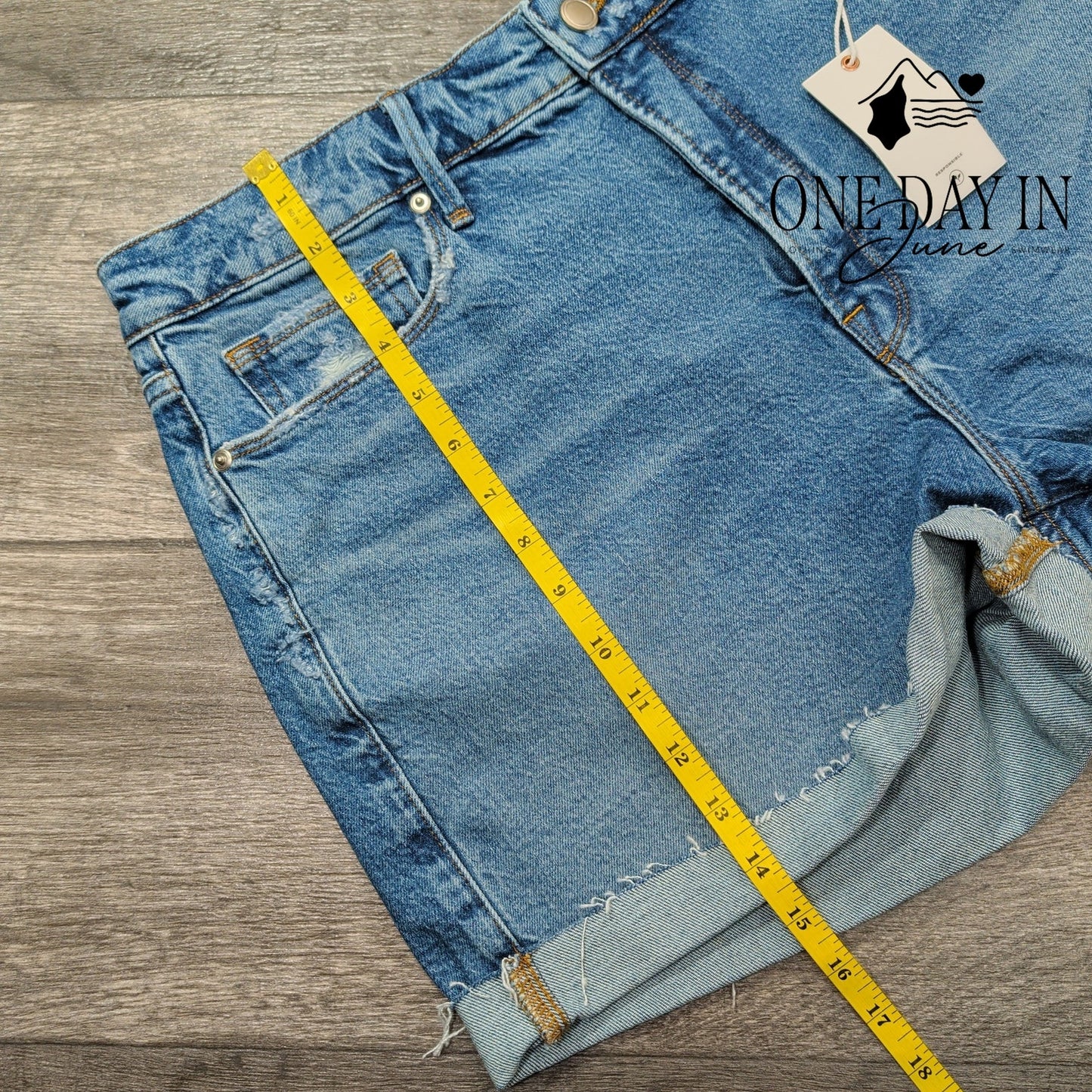 Good American Girlfriend Petite Shorts Size 14