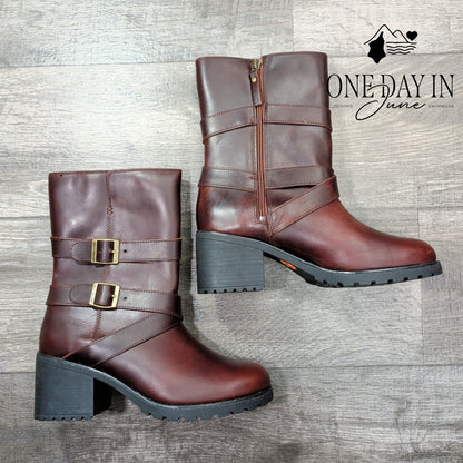 Harley Davidson LaLanne Triple Strap Boots Brown Leather NWT D84714 Size 11