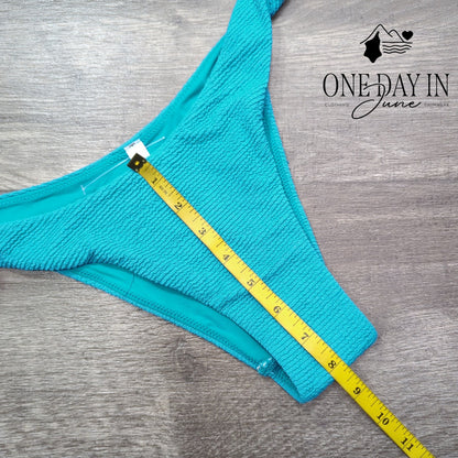 Out From Under Textured Cheeky Bikini Bottom Size L