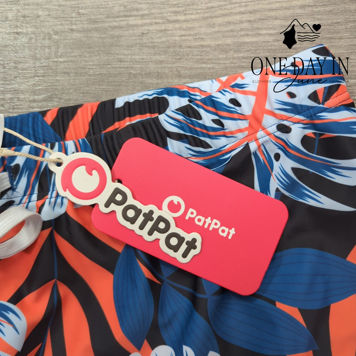 PatPat Tropical Floral Leaf Print Boardshorts Swim Trunks NWT Size XL
