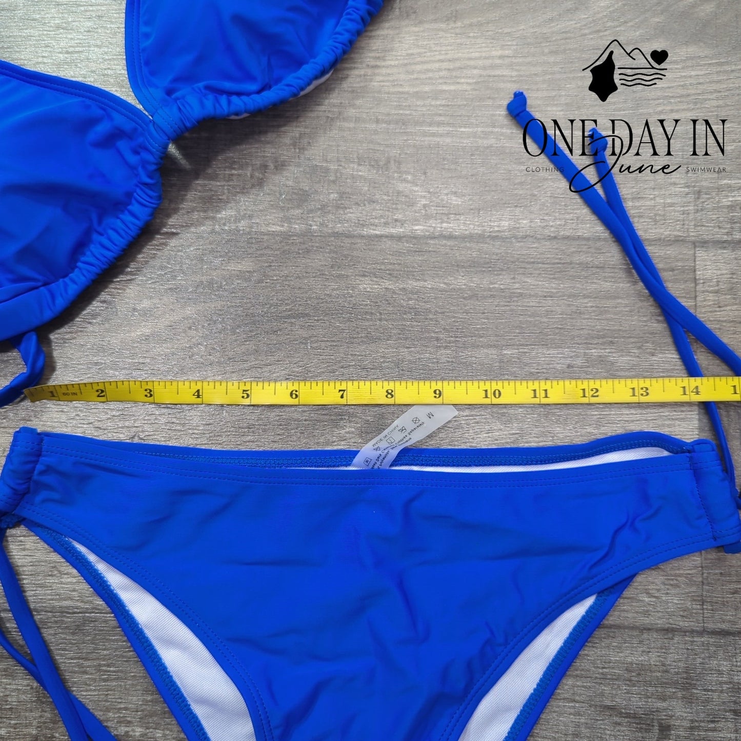 Charmo Triangle Tie Side Bikini Swimsuit Size M