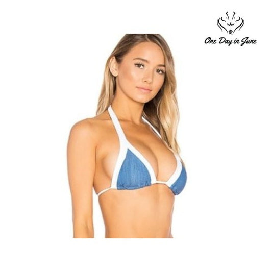 Seafolly Block Party Slide Bikini Top Size 2
