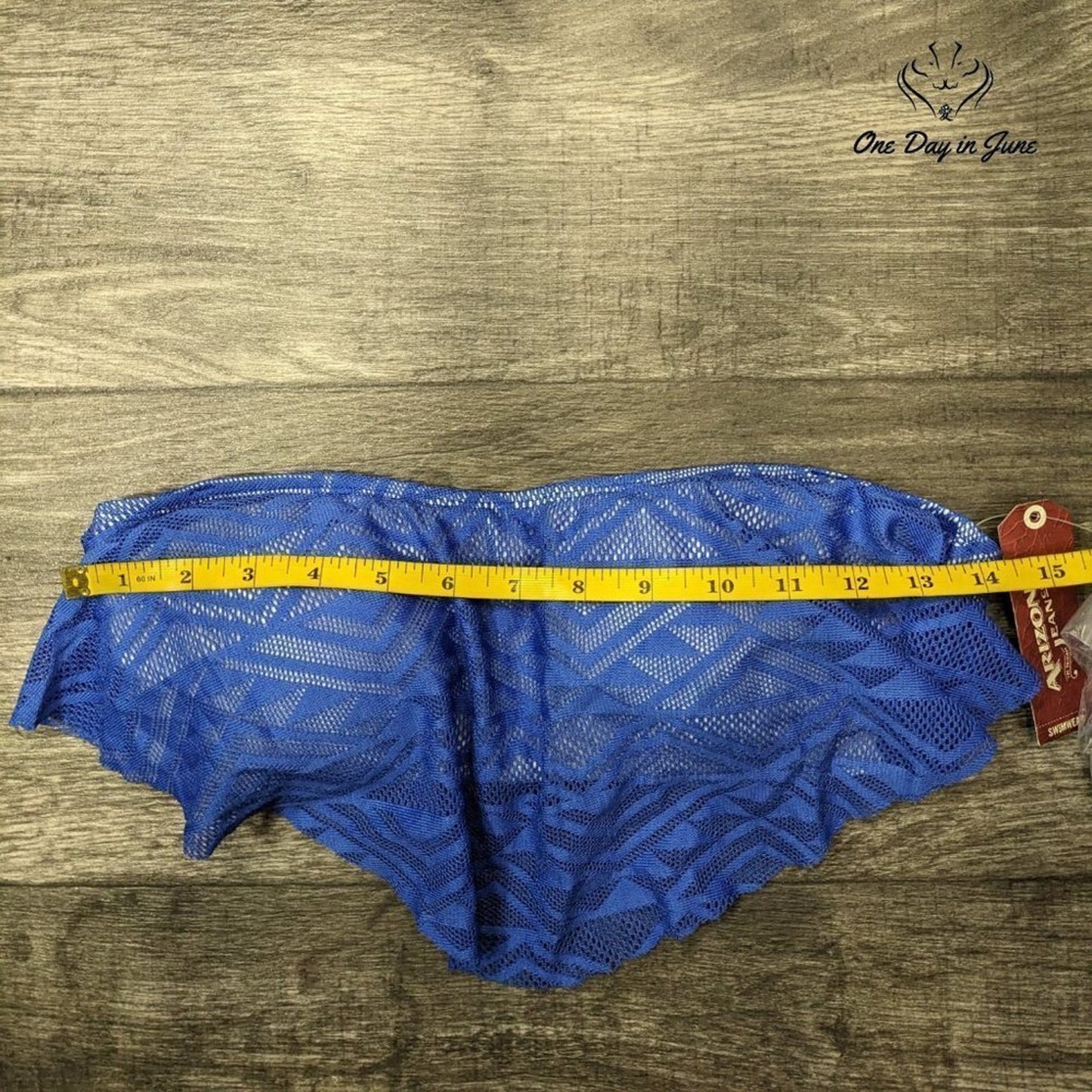 Arizona Jean Co. Juniors Flounce Bikini Top Size L