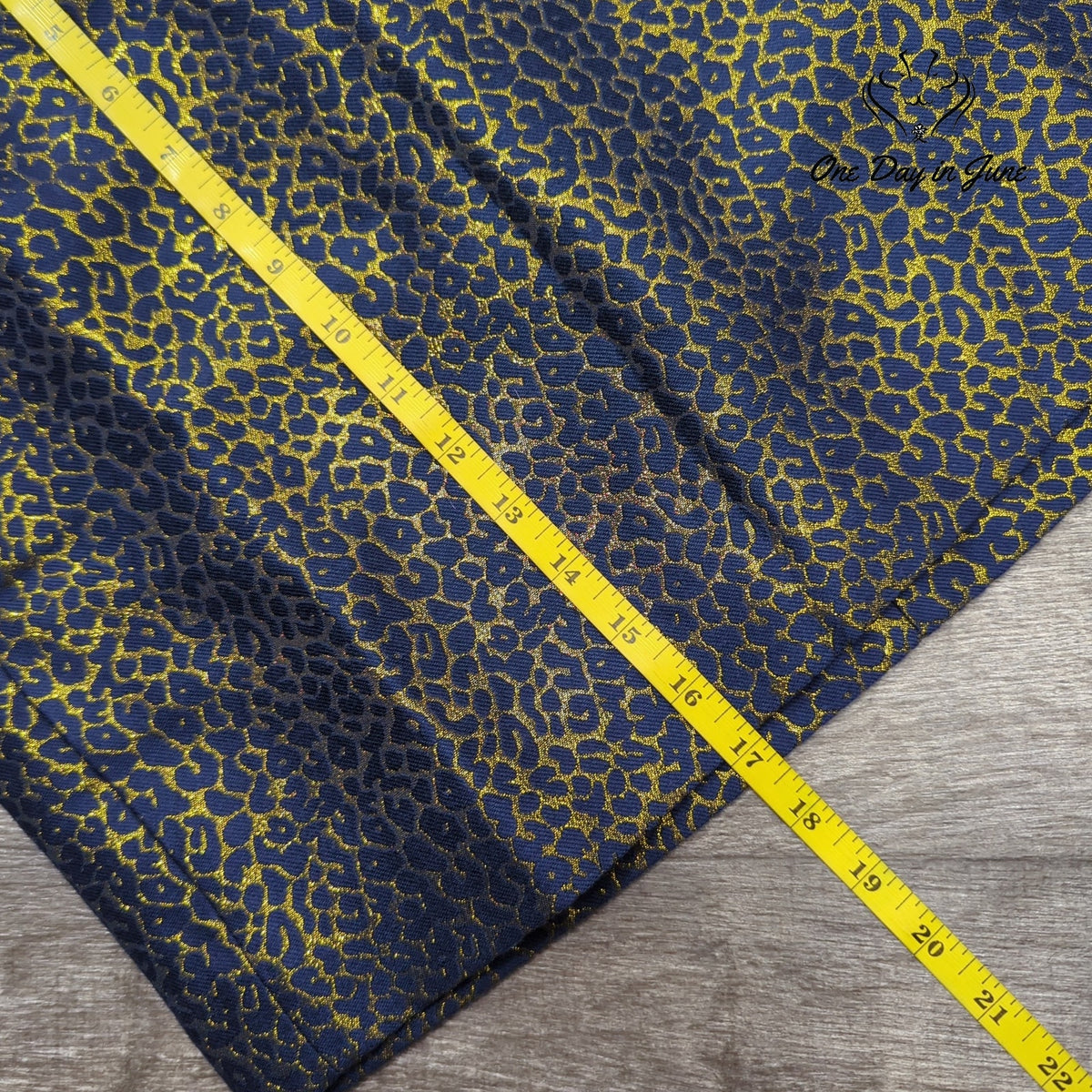 J.Crew Metallic Leopard Jacquard Mini Skirt Navy Gold NWT Size 4