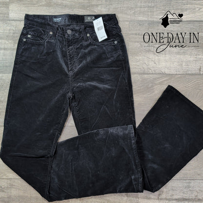 AG Adriano Goldschmied The Quinne High Rise Flare Velvet Jeans NWT $215 Size 4