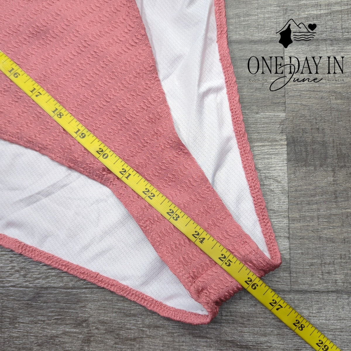 SOLY HUX Smocked Tie Back Cut Out One Piece Swimsuit Pink NWT Size L