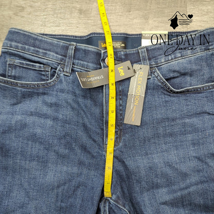 Lee Flex Motion Straight Leg Jeans Size 14