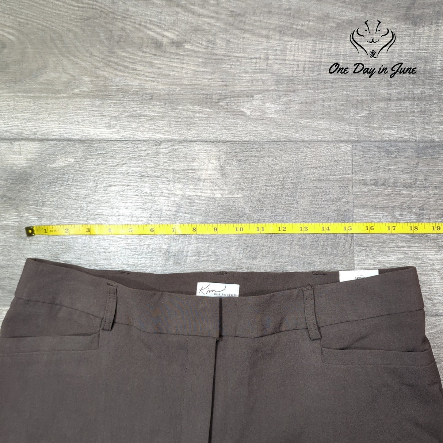 Kim Rogers Career Straight Leg Pants Size 16