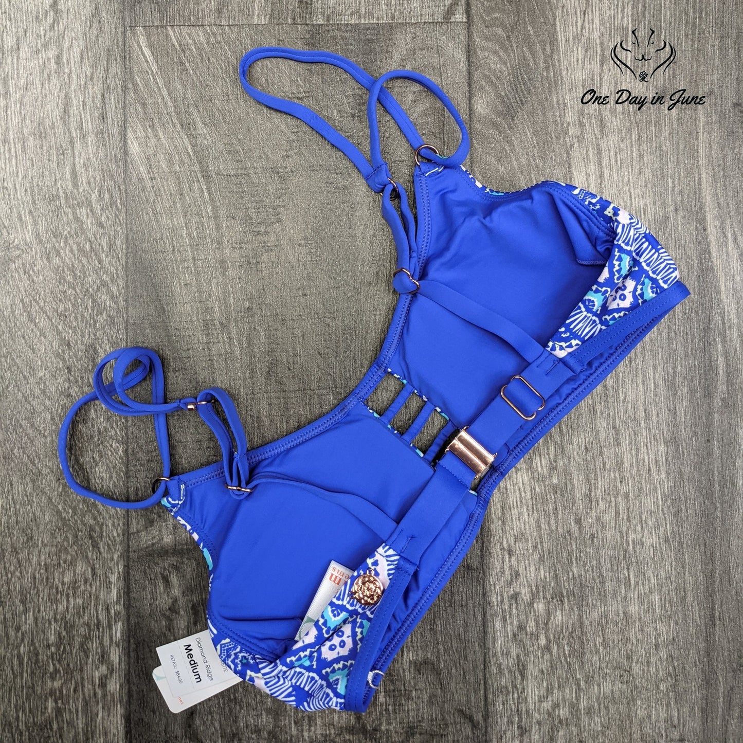 Swim Systems Trellis Bralette Bikini Top Swimsuit Size M