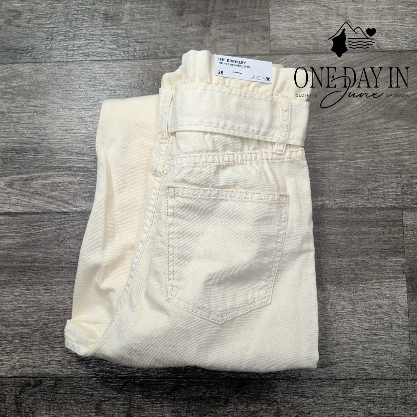 Joe's Jeans The Brinkley High Rise Paperbag Jeans Size 6 (28)