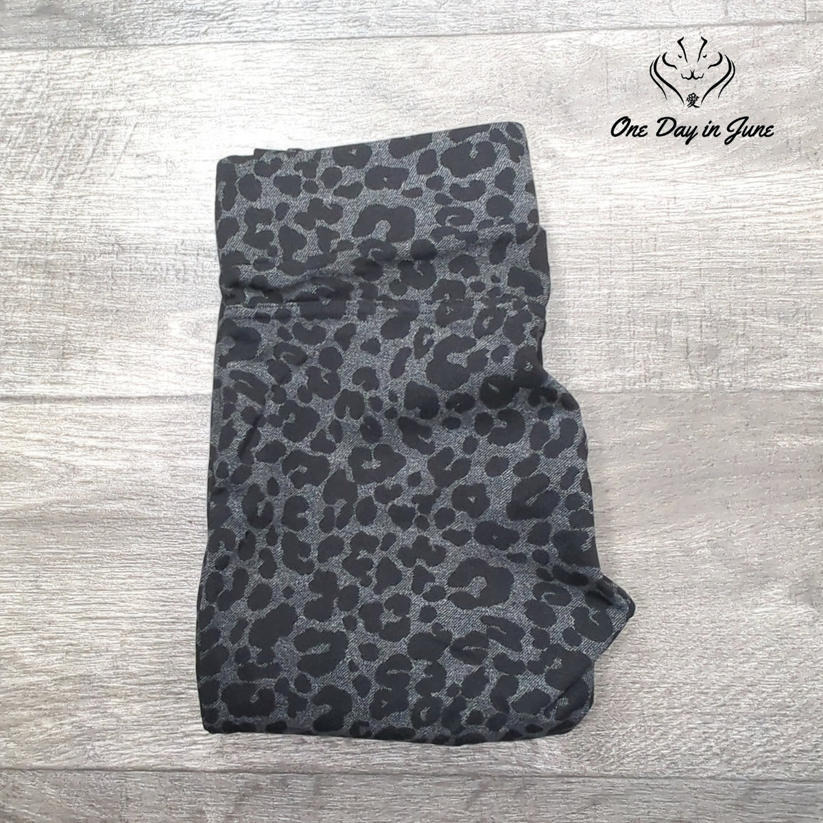 Loft Leopard Print Ankle Leggings Black Gray Size XS