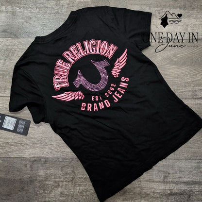 True Religion Crystal Wing T Shirt Size S