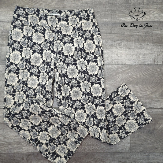Cato Floral High Waist Pants Size 8