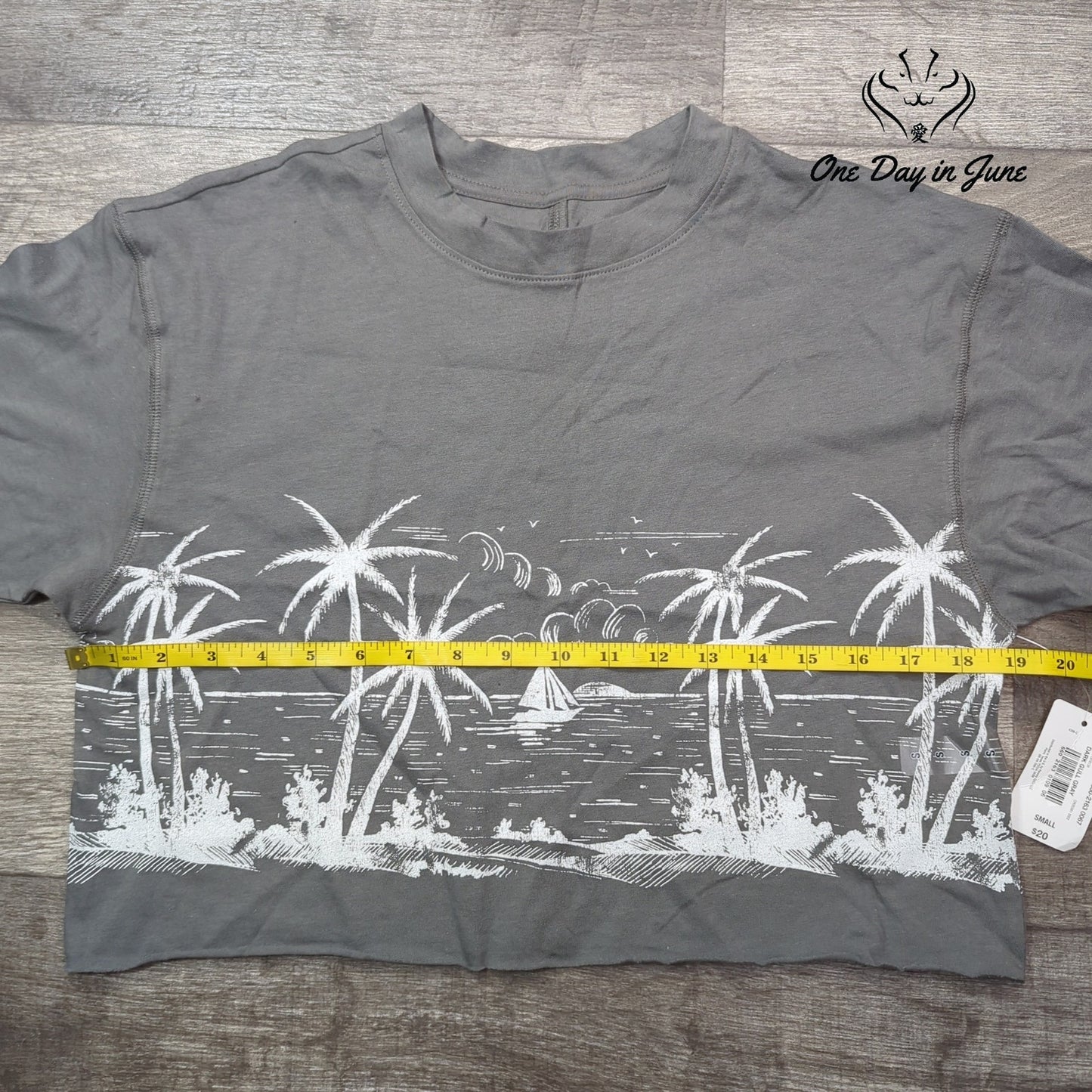 Flirtitude Crop Short Sleeve Tee Shirt Size S