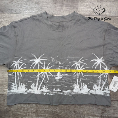 Flirtitude Crop Short Sleeve Tee Shirt Size S