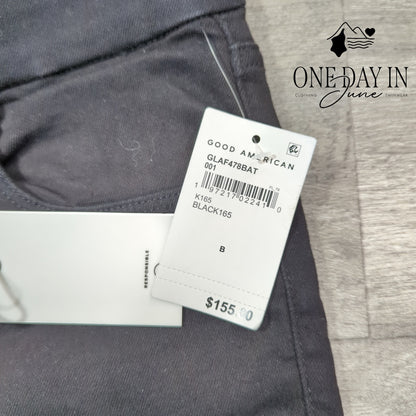 Good American Always Fits Good Legs Skinny Jeans Black NWT $155 Size 6