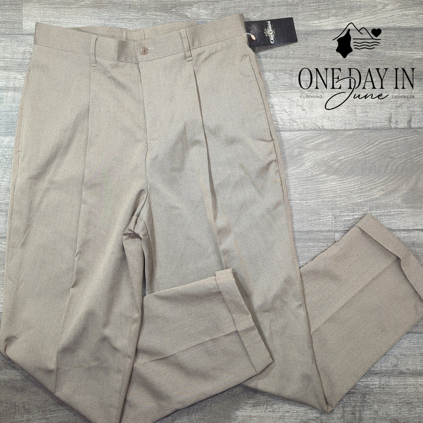 Oleg Cassini Pleated Dress Pants Size 36X32