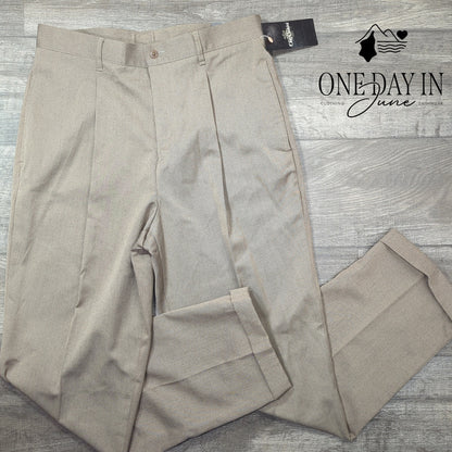 Oleg Cassini Pleated Dress Pants Size 36X32