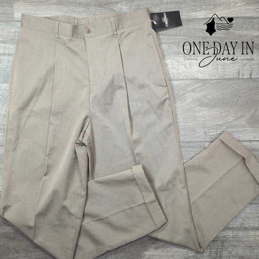 Oleg Cassini Pleated Dress Pants Size 36X32