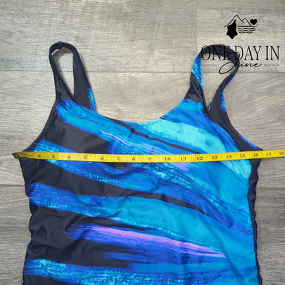 Aleumdr Cross Back One Piece Swimsuit Size L