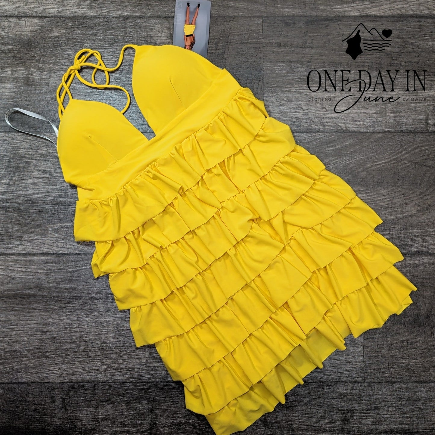 Born In Hollywood Tiered Mini Dress Size L