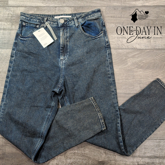 ASOS Oil Stained Straight Leg Jeans Size 30X32