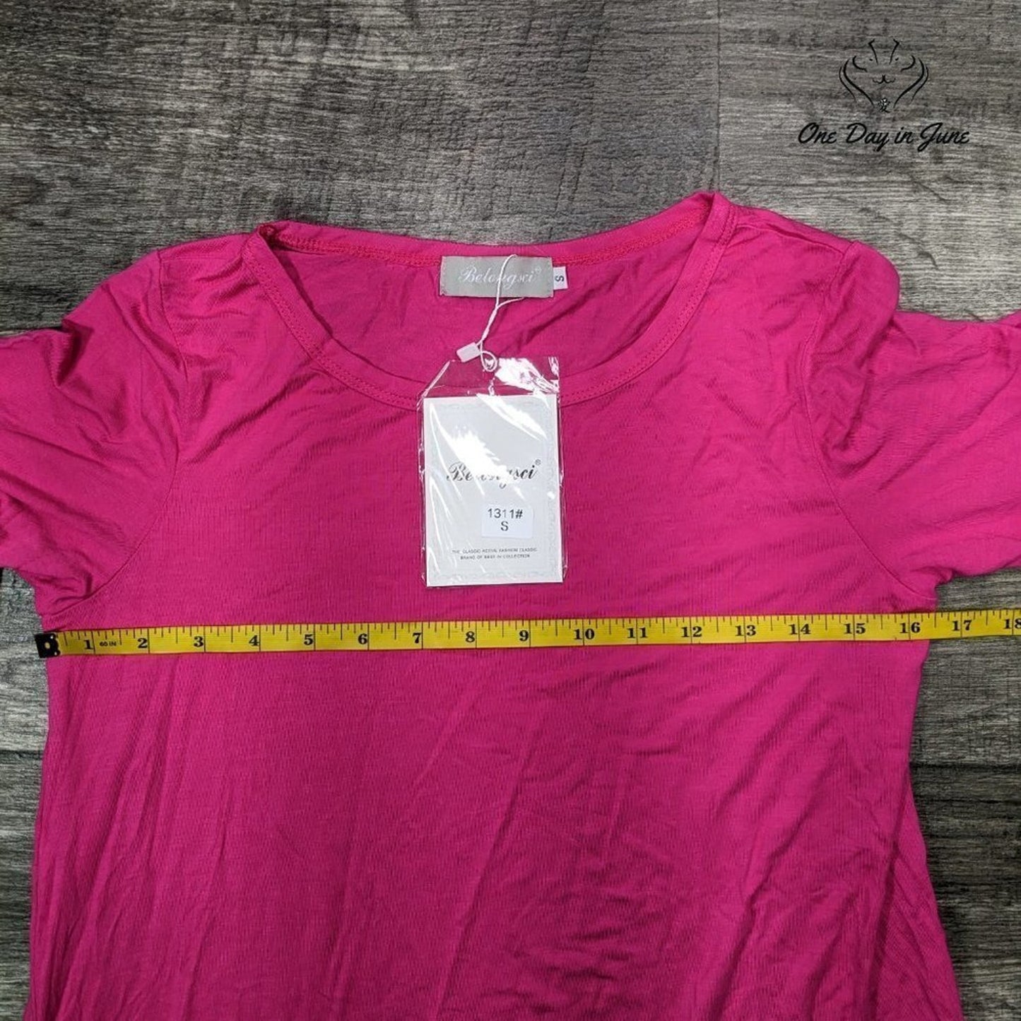 Belongsci 3/4 Sleeve Crew Neck Summer Dress Size S