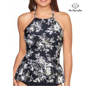 St. John's Bay Floral Tankini Top Size 14