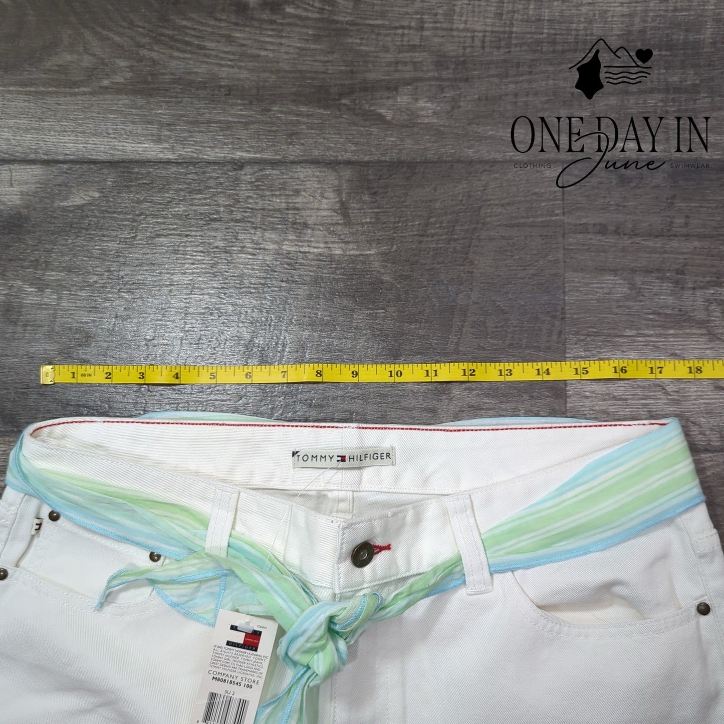 Tommy Hilfiger Embroidered Crop Jeans Size 14