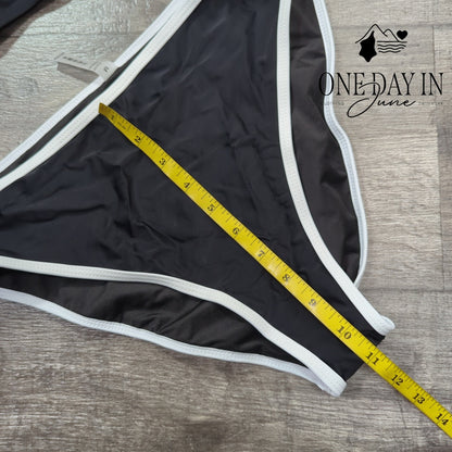 Aleumdr High Waist Crop Bikini Swimsuit Size M