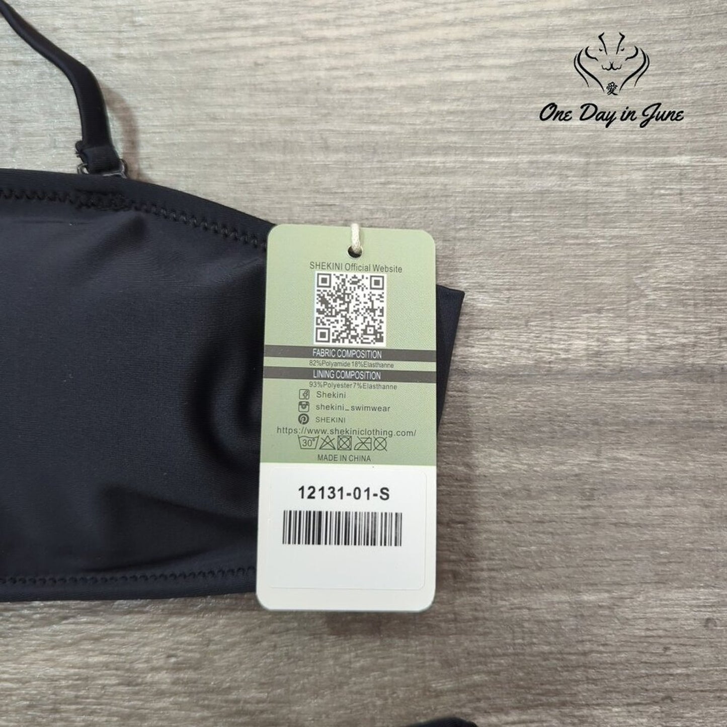 Shekini Halter Bandeau Tie Side Bikini Swimsuit Size S