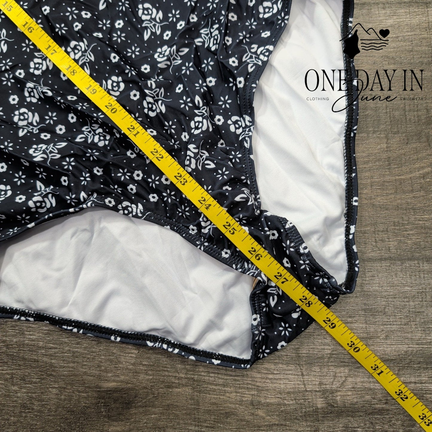 Aleumdr Floral One Piece Swimsuit Size XL