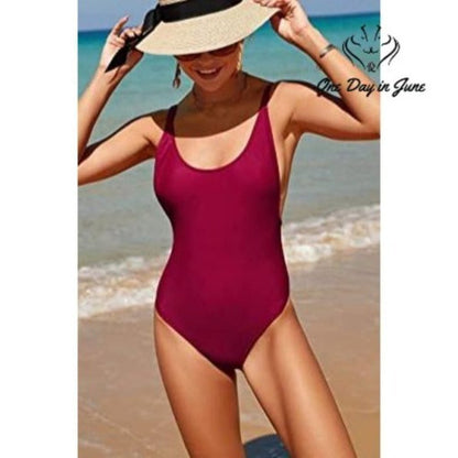 Prettygarden U Neck One Piece Swimsuit Size S