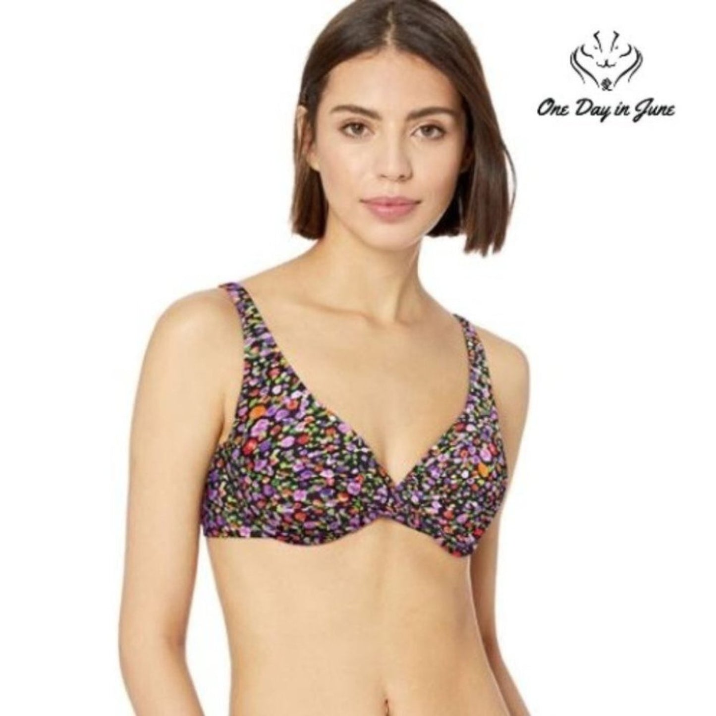 Catalina Twist Front Underwire Bikini Top Size S