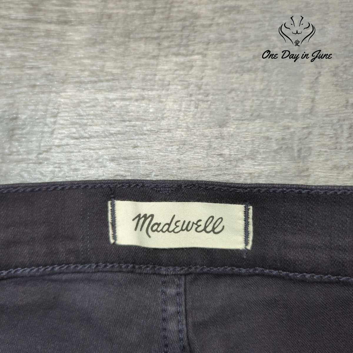 Madewell High Rise Skinny Jeans Black Stretch Denim Dark Wash Size 25 (2)