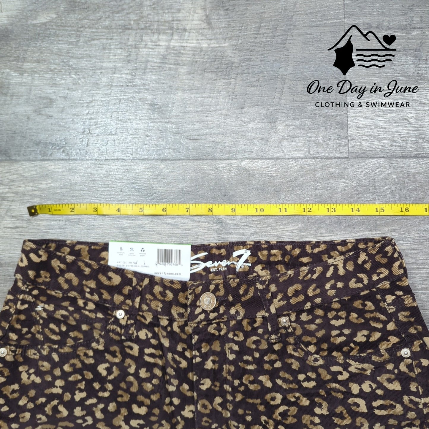 Seven7 Printed Corduroy High Rise Skinny Pants Size 10