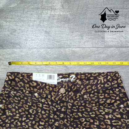 Seven7 Printed Corduroy High Rise Skinny Pants Size 10