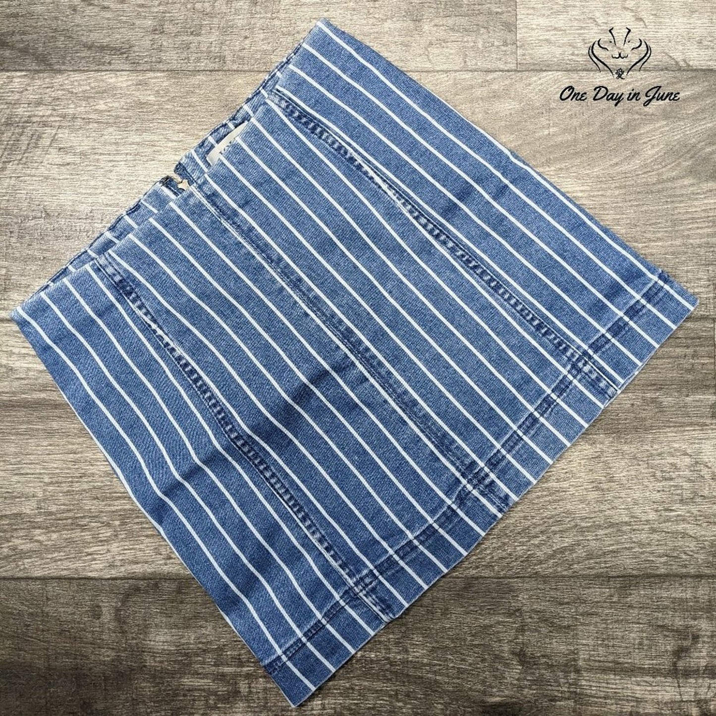 Jolt Juniors Striped Denim Skirt Size 7