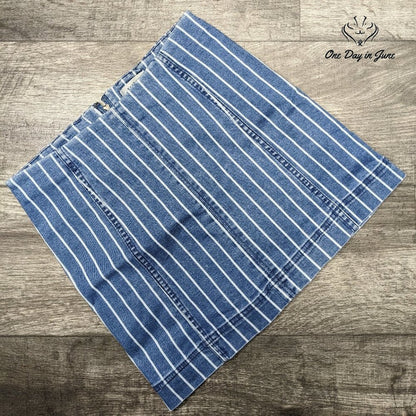 Jolt Juniors Striped Denim Skirt Size 7