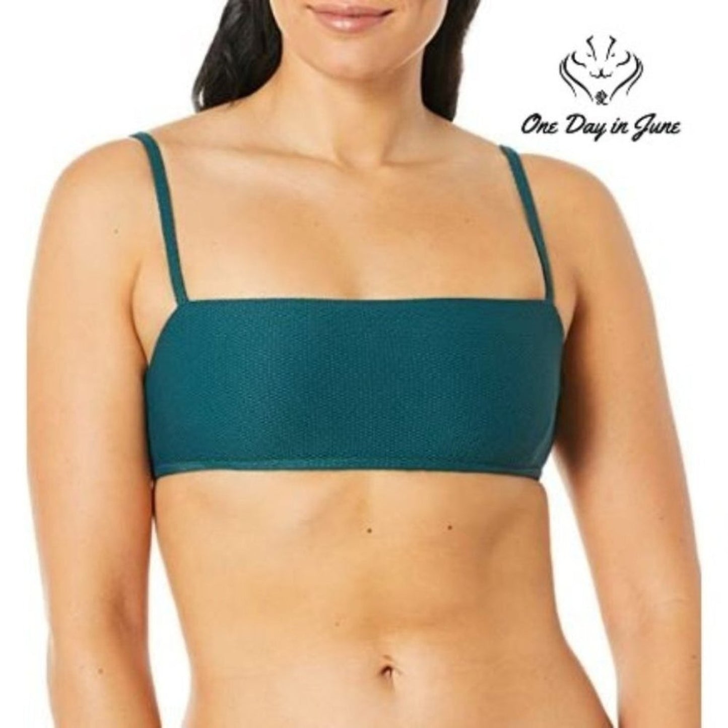 Vicious Young Babes V Back Bandeau Bikini Top Size M