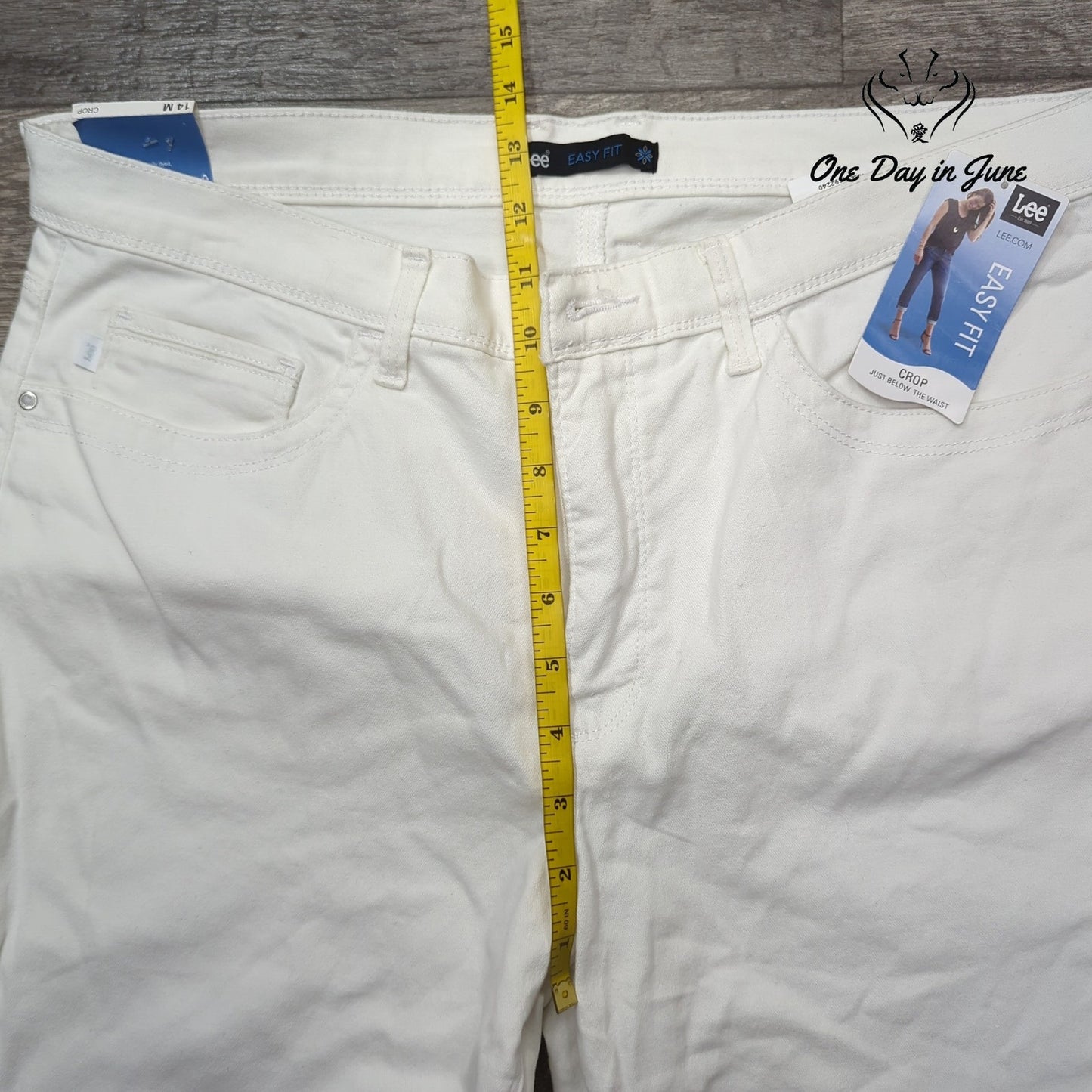 Lee Easy Fit Cropped Jeans Size 14