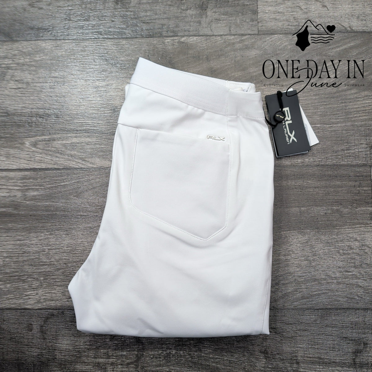 RLX Ralph Lauren Golf Ankle Pants White Stretch Performance NWT Size 4