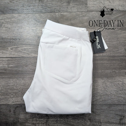 RLX Ralph Lauren Golf Ankle Pants White Stretch Performance NWT Size 4