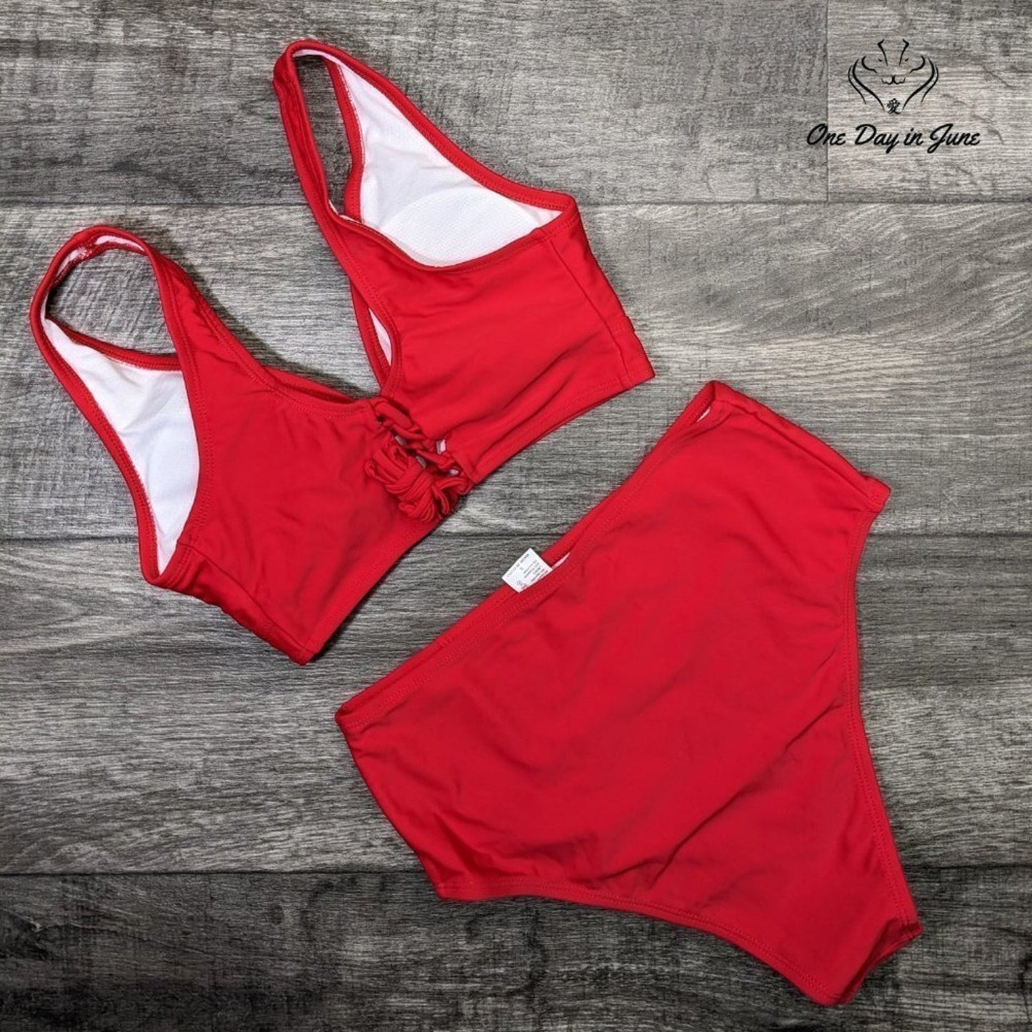 Amzbrly Lace Up Closure Bikini Swimsuit Size S