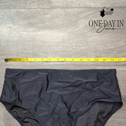 Yonique Twist Front Tankini Swimsuit Size L